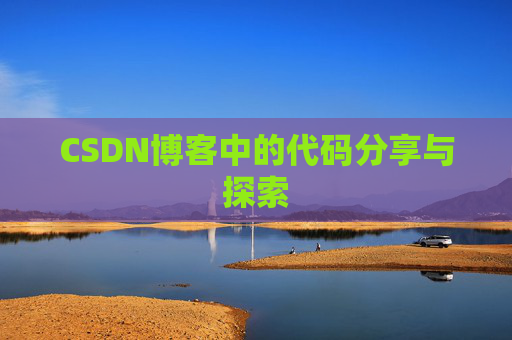 CSDN博客中的代码分享与探索